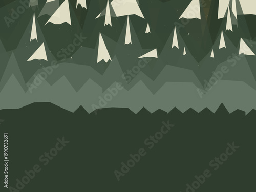 Geometric Mountain Range Pattern Design