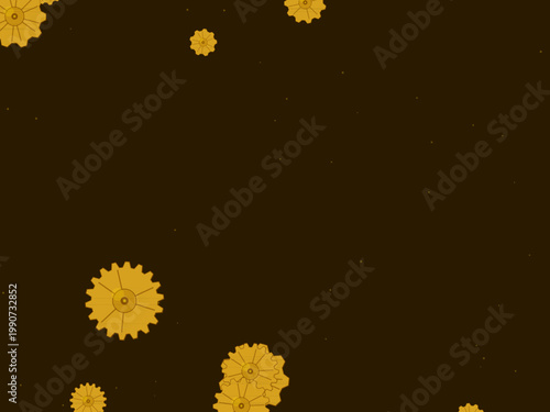 Mechanical Gear Steampunk Pattern Vintage Background