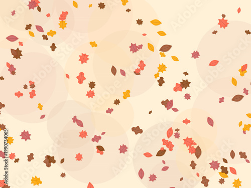 Autumn Leaves Fall Maple Pattern Seasonal Background