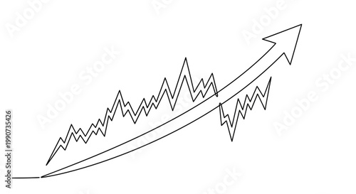 Increasing Business Growth Chart Graph.