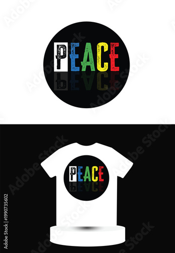 T-shirt design art with print ready file