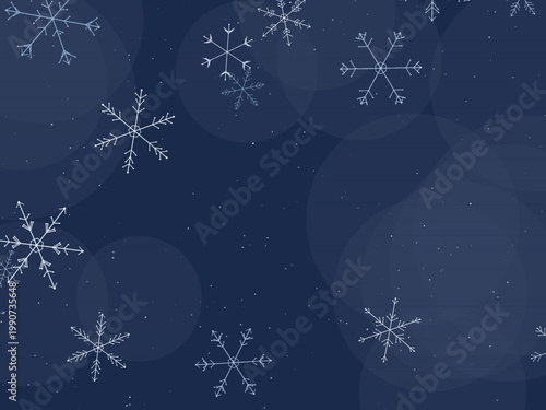 Snowflake Winter Crystal Pattern Holiday Background