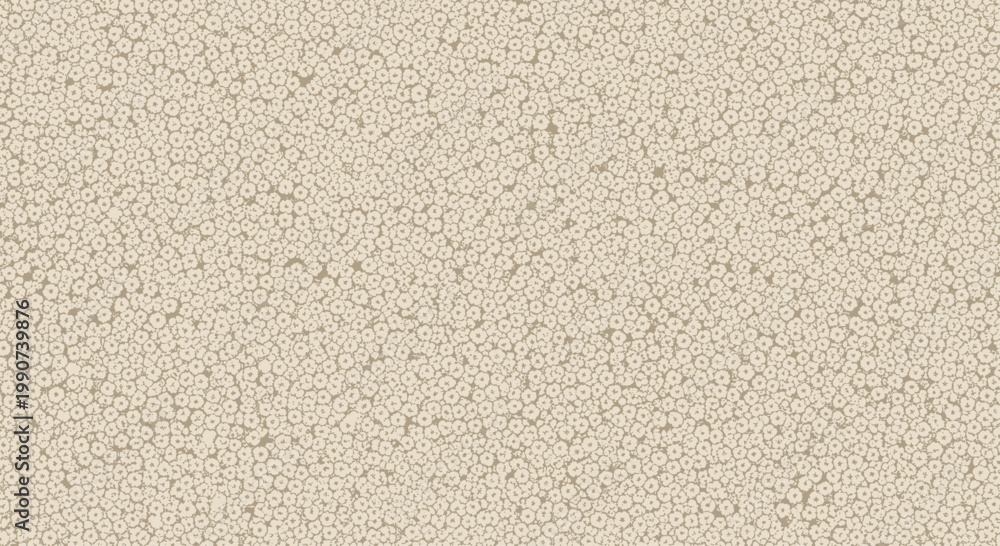 Fototapeta premium A dense, textured pattern of small, light circles on a muted background