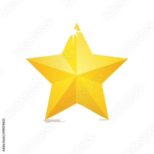 お気に入りや成功を示すきらめく星のシンプルなフラットベクターアイコン