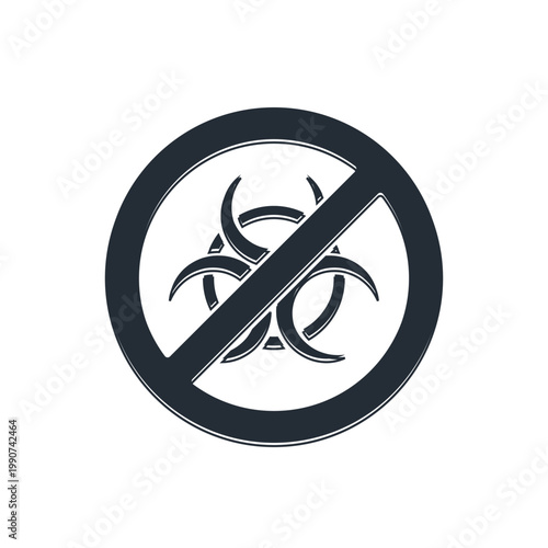Black Stop GMO icon isolated on white background. Genetically modified organism acronym. Dna food modification. Vector