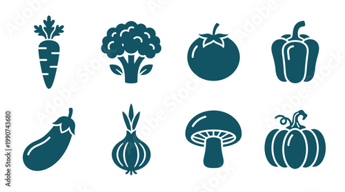 Collection of Various Vegetables Including Carrot, Broccoli, Tomato, and More