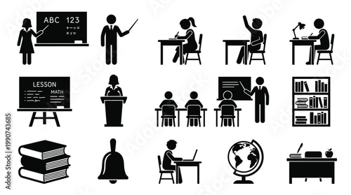 People in educational settings learning.