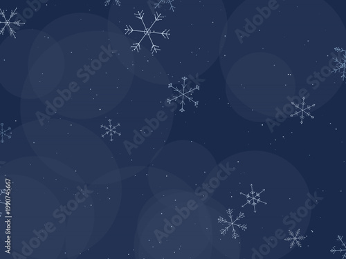 Snowflake Winter Crystal Pattern Holiday Background