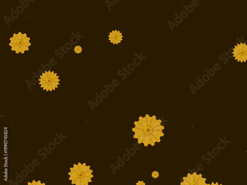 Mechanical Gear Steampunk Pattern Vintage Background