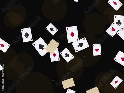 Casino Playing Cards Deck Pattern Design
