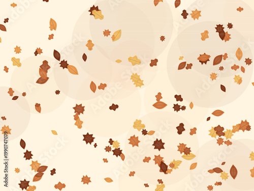 Autumn Leaves Fall Maple Pattern Seasonal Background