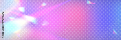 Vibrant holographic background, gradient texture. Iridescent reflection, shimmering overlay, abstract colorful design element