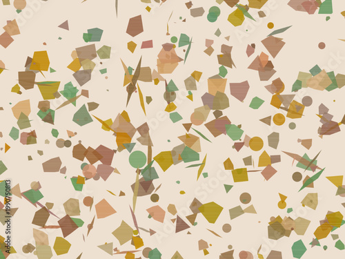 Neutral Terrazzo Marble Chips Elegant Contemporary Pattern