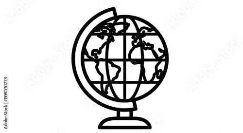 Globe Earth Map World Atlas Model.