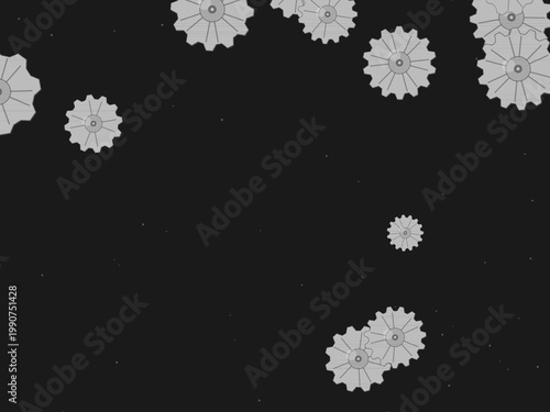 Brass Gear Cog Steampunk Pattern Background