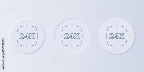 Grey Gold bars 24k icon isolated on grey background. Banking business concept. Set icons in square buttons. Vector