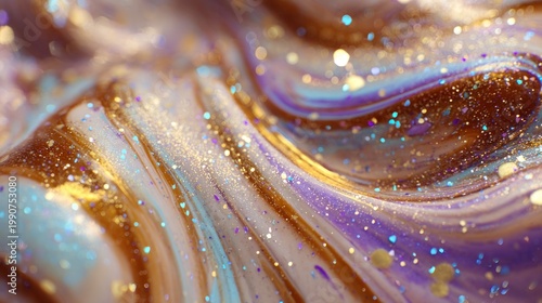 Abstract swirling colors