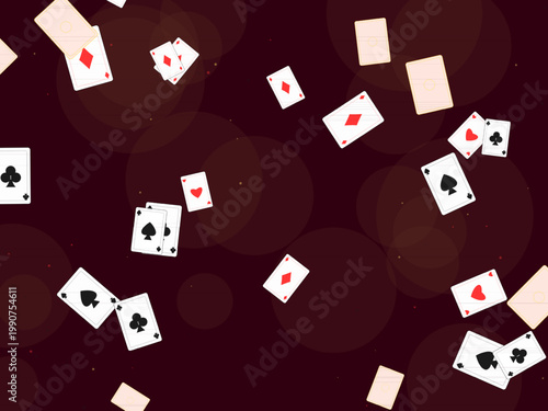 Casino Playing Cards Deck Pattern Design