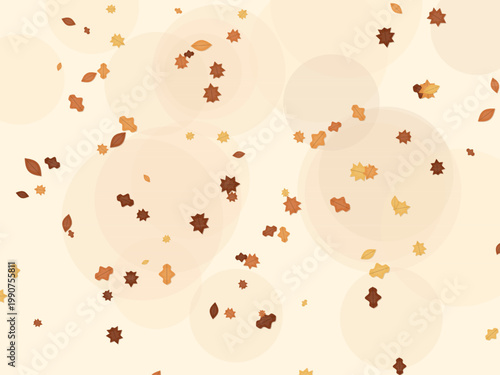 Maple Oak Autumn Leaves Pattern Fall Background