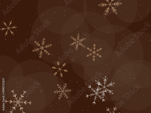 Winter Snowflake Frost Pattern Holiday Design