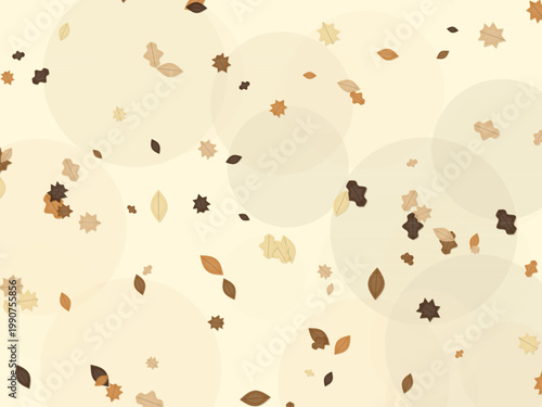 Cozy Fall Autumn Leaves Seasonal Pattern Design Backdrop