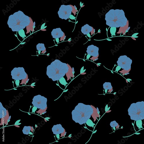 Simple floral fabric pattern 