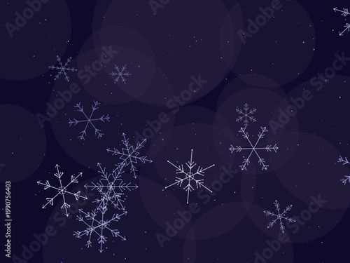Christmas Snowflake Lattice Pattern Winter Design