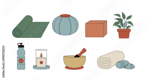 Spa and wellness products displayed.