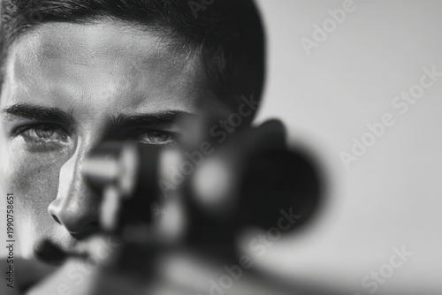 joyful portrait of table tennis player eagerly welcoming ball captured with soft blurred hands