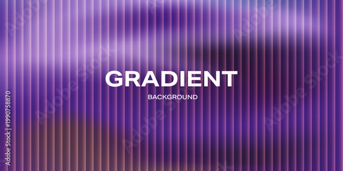 Abstract ripple glass gradient background with glowing purple waves, vertical distortion lines and soft blur in violet and pink tones. Futuristic luminous texture for posters, covers and banners.
