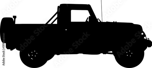 Light military pickup truck utility vehicle