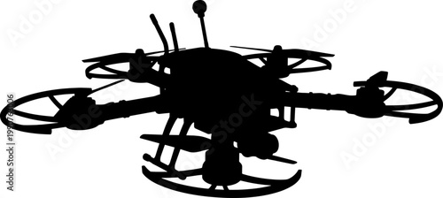 Racing fpv drone with protective frame