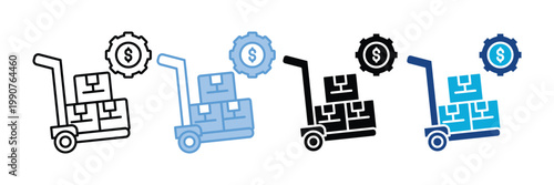 Procurement     Icon Set Multiple Style Collection