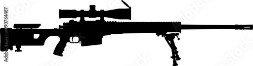 Advanced heavy sniper rifle system silhouette