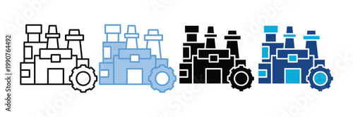 Manufacturer   Icon Set Multiple Style Collection