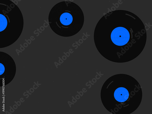 Vinyl Record Groove Pattern Retro Music Background
