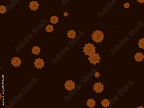 Mechanical Gear Steampunk Pattern Vintage Background