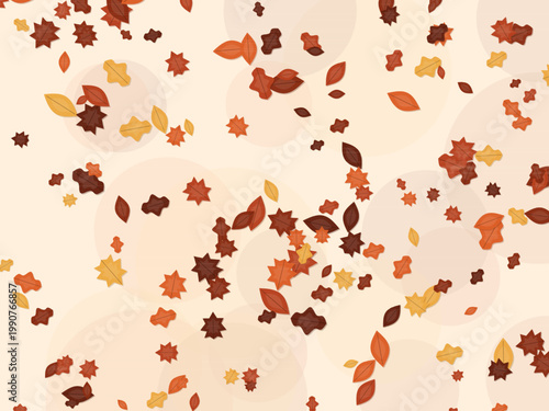 Fall Foliage Autumn Leaf Pattern Harvest Design