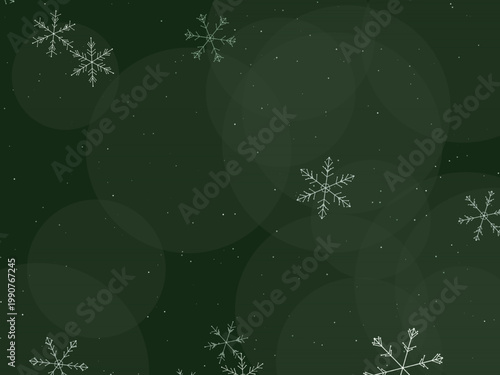 Winter Snowflake Frost Pattern Holiday Design