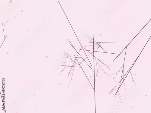 Sakura Cherry Flower Petal Pattern Background
