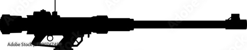 Shoulder fired rocket launcher silhouette