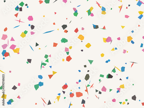 Colorful Terrazzo Fragments Organic Stone Mosaic Background