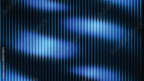 Abstract blue background with light vertical stripes and a gradient motion texture featuring a bright digital line pattern for a modern artistic backdrop
