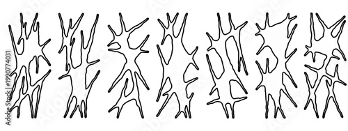 Tableau sur toile Graphic neo tribal shape asset pack