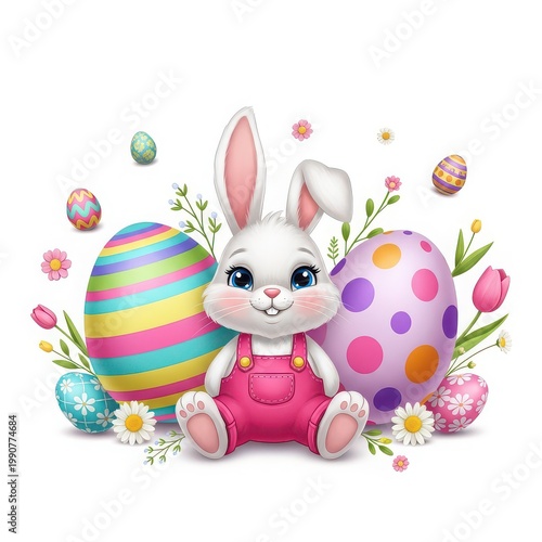 Abstract 3d visualization of a complex urban environment with vibrant color overlays