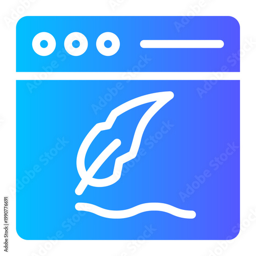 browser gradient icon