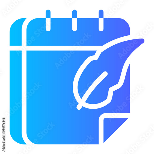schedule gradient icon