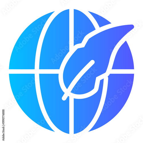 world gradient icon