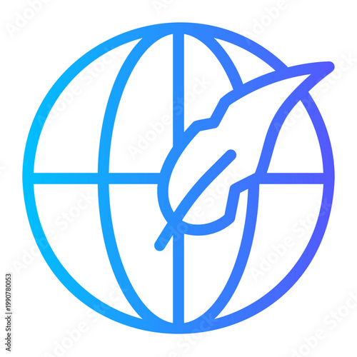 world gradient icon