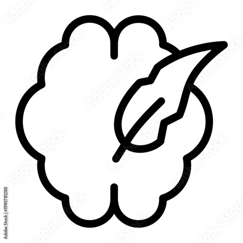 brain line icon
